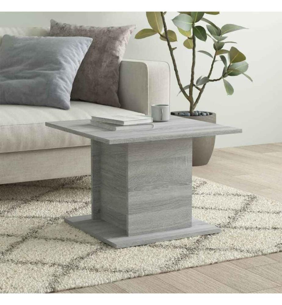 Couchtisch Grau Sonoma 55,5x55,5x40 cm Holzwerkstoff
