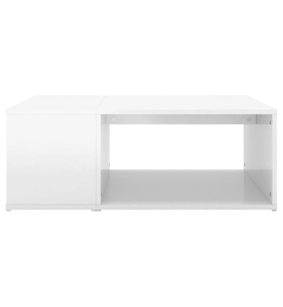 Couchtisch Hochglanz-Weiss 90x67x33 cm Holzwerkstoff