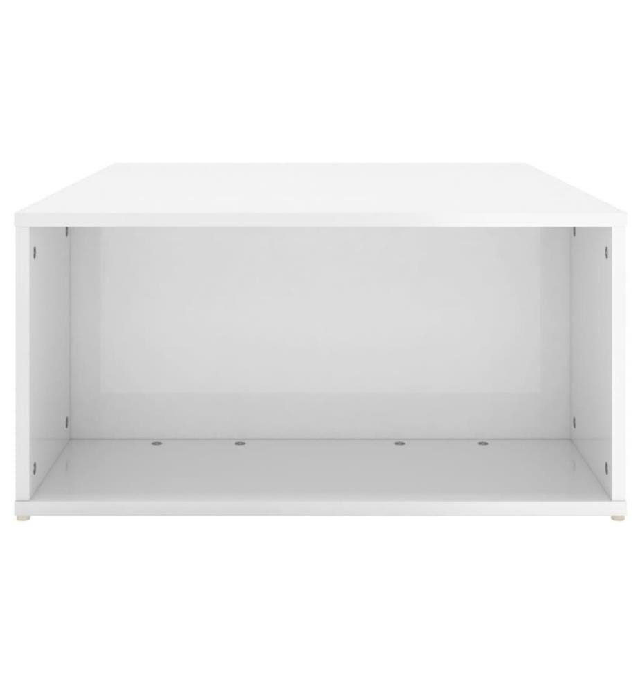 Couchtisch Hochglanz-Weiss 90x67x33 cm Holzwerkstoff