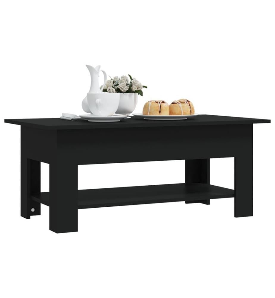 Couchtisch Schwarz 102x55x42 cm Holzwerkstoff