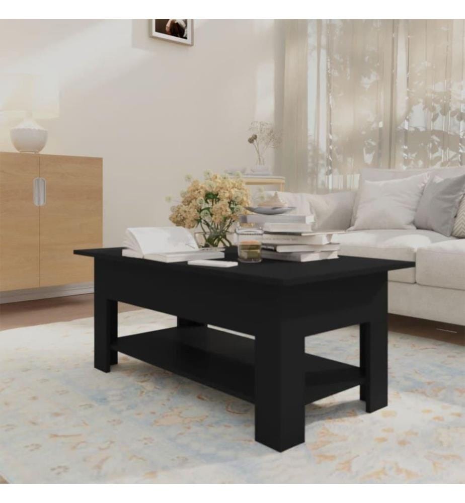 Couchtisch Schwarz 102x55x42 cm Holzwerkstoff