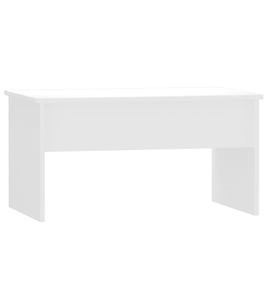 Couchtisch Hochglanz-Weiss 80x50,5x41,5 cm Holzwerkstoff