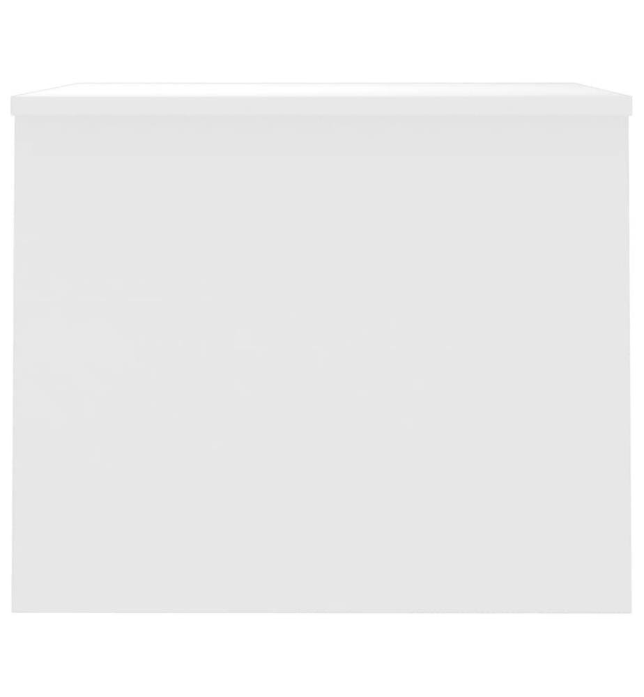 Couchtisch Hochglanz-Weiss 80x50,5x41,5 cm Holzwerkstoff