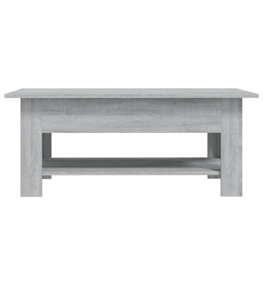 Couchtisch Grau Sonoma 102x55x42 cm Holzwerkstoff