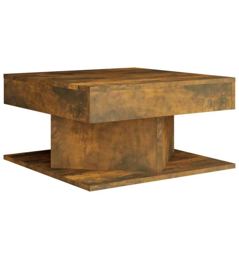Couchtisch Räuchereiche 57x57x30 cm Holzwerkstoff