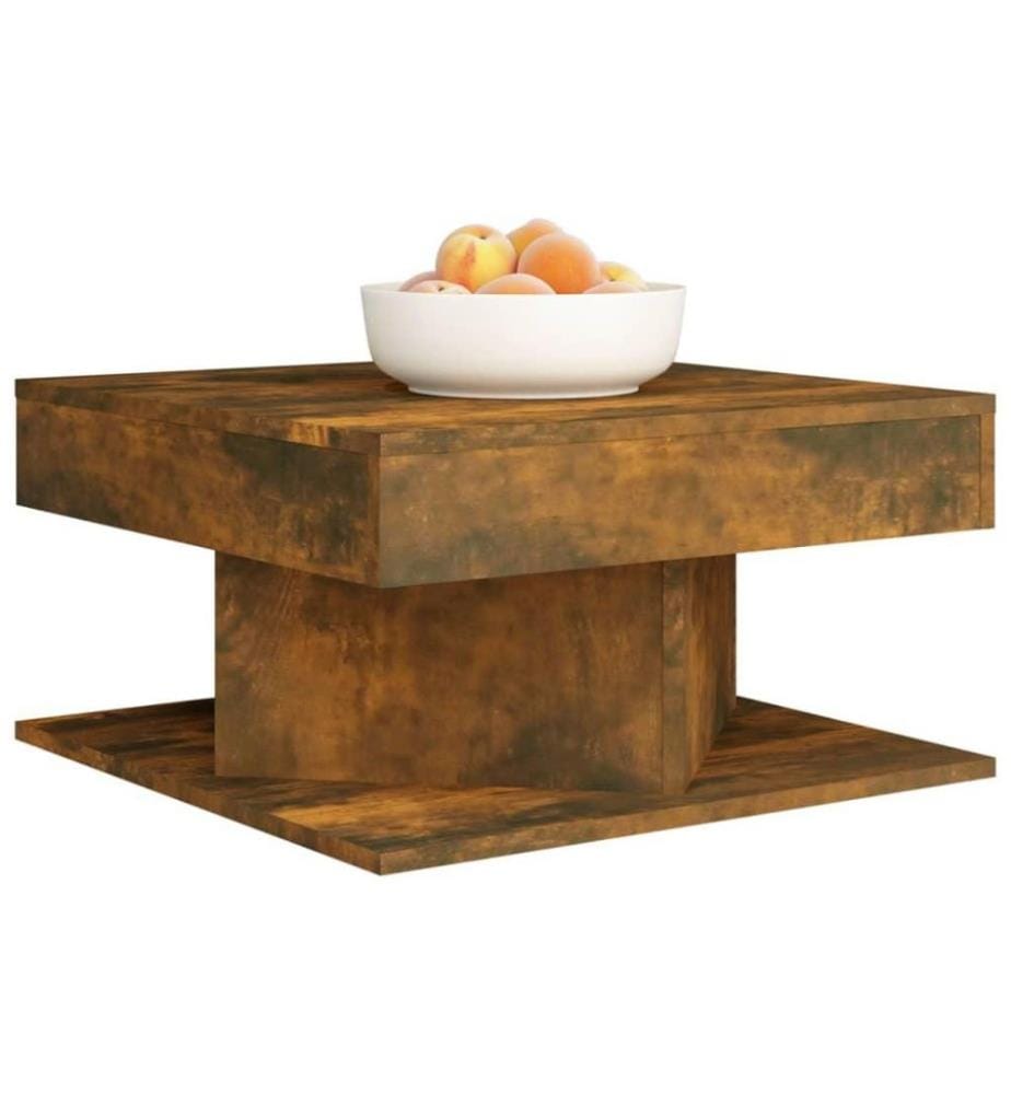 Couchtisch Räuchereiche 57x57x30 cm Holzwerkstoff