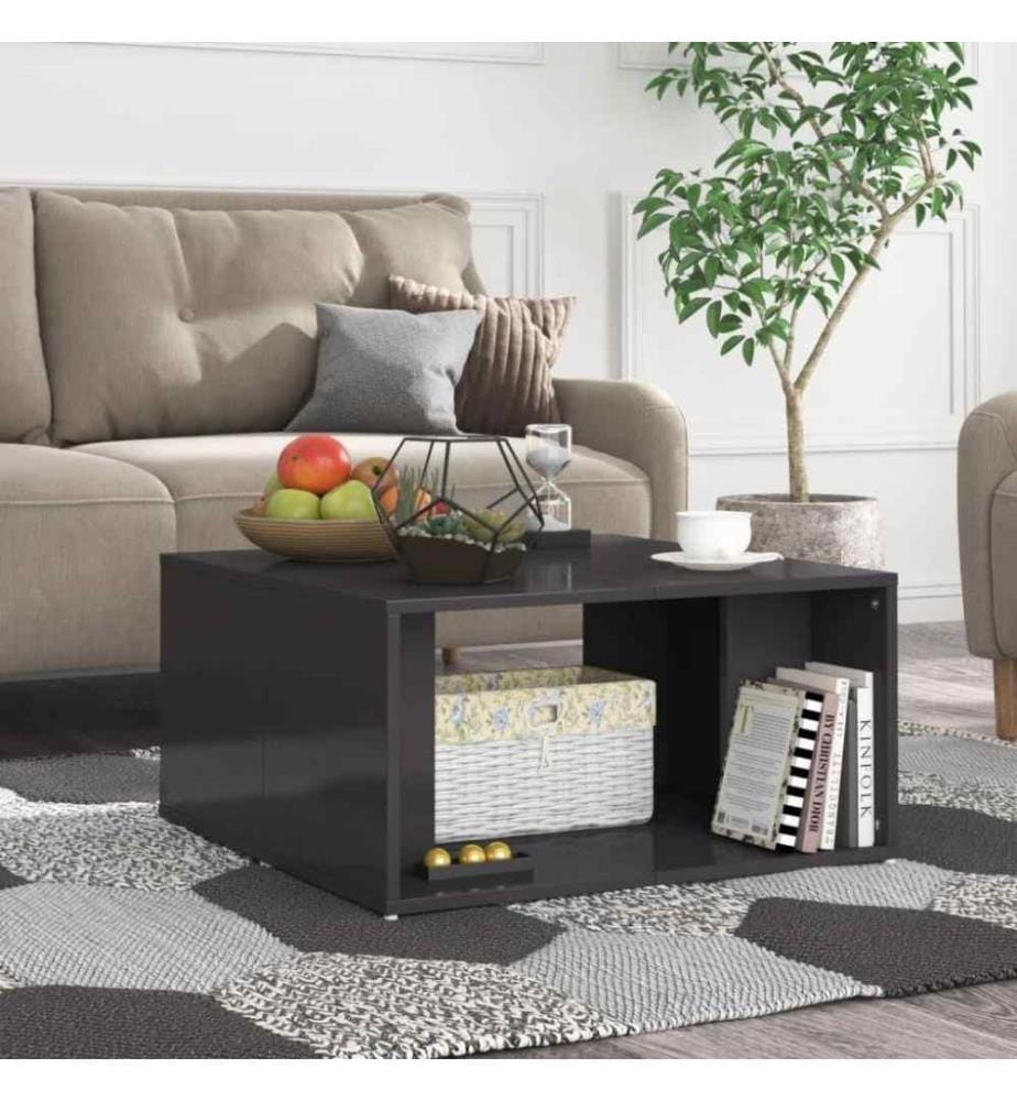 Couchtische 4 Stk. Hochglanz-Grau 33x33x33 cm Holzwerkstoff