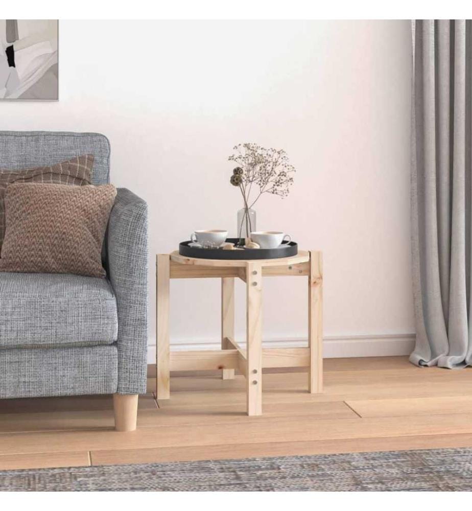 Couchtisch Ø 52,5x45 cm Massivholz Kiefer