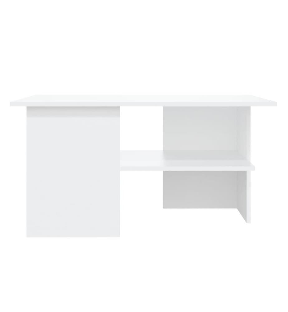 Couchtisch Weiss 90x60x46,5 cm Holzwerkstoff