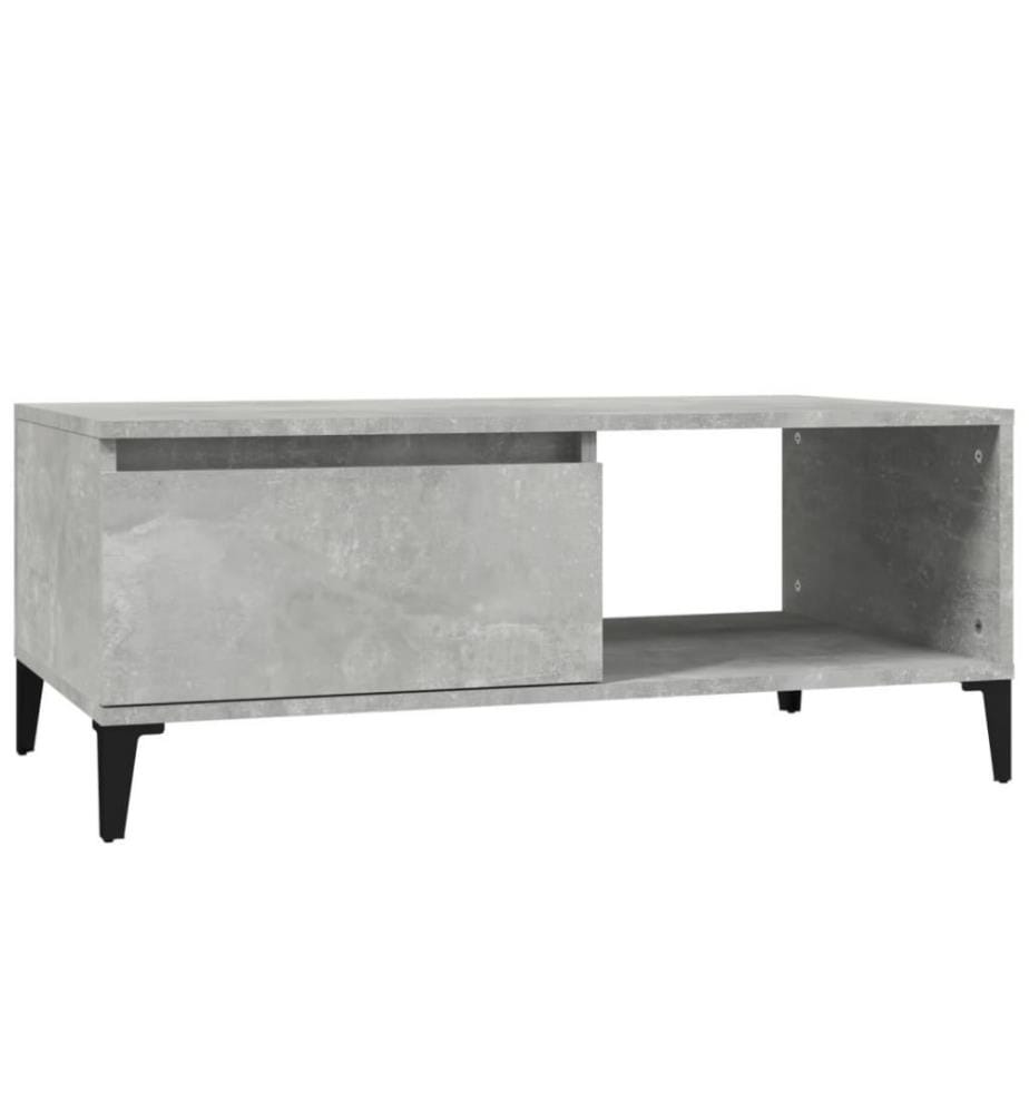 Couchtisch Betongrau 90x50x36,5 cm Holzwerkstoff