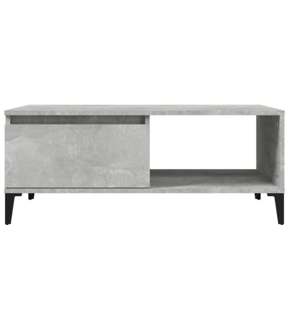 Couchtisch Betongrau 90x50x36,5 cm Holzwerkstoff