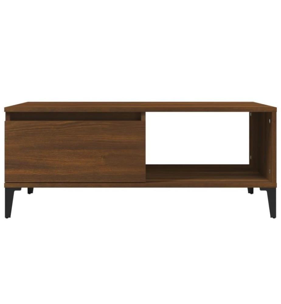 Couchtisch Braun Eichen-Optik 90x50x36,5 cm Holzwerkstoff