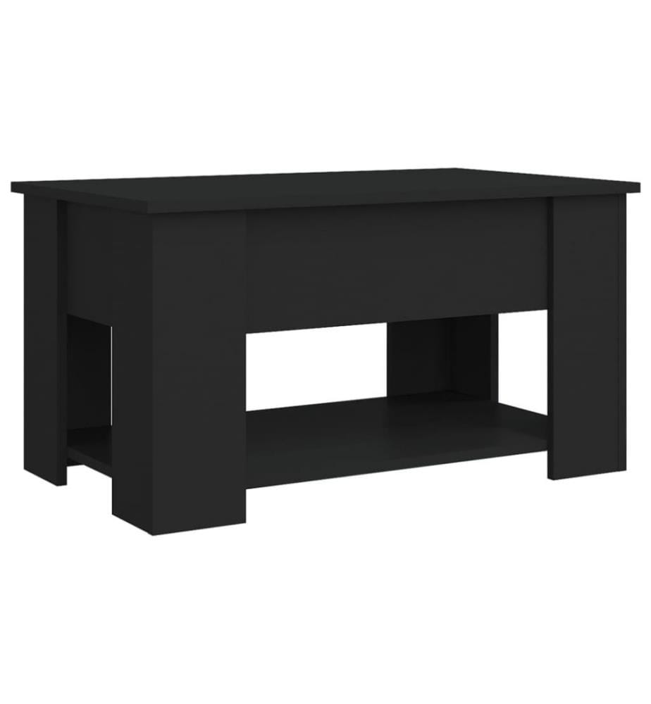 Couchtisch Schwarz 79x49x41 cm Holzwerkstoff