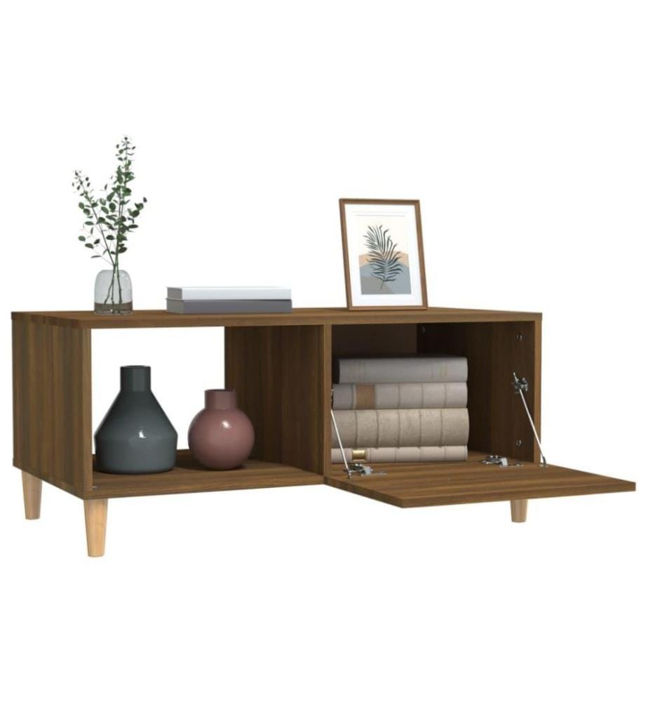 Couchtisch Braun Eichen-Optik 89,5x50x40 cm Holzwerkstoff