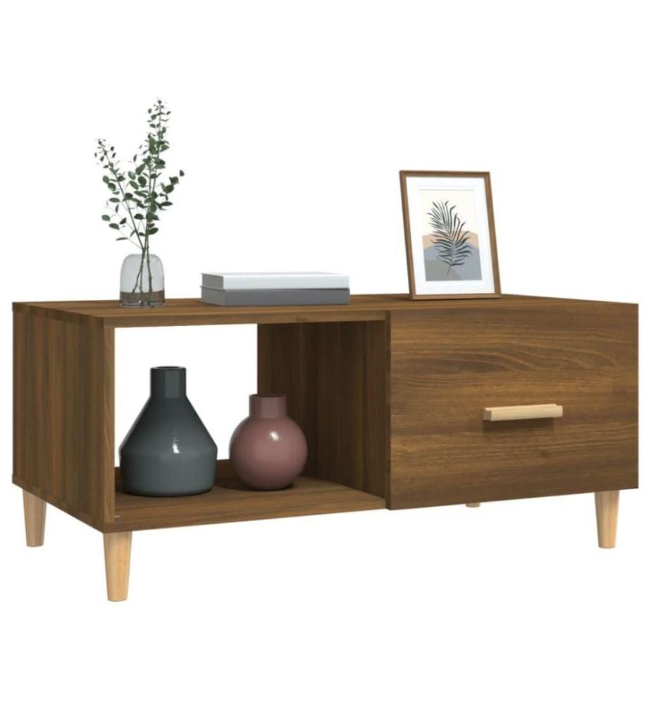 Couchtisch Braun Eichen-Optik 89,5x50x40 cm Holzwerkstoff