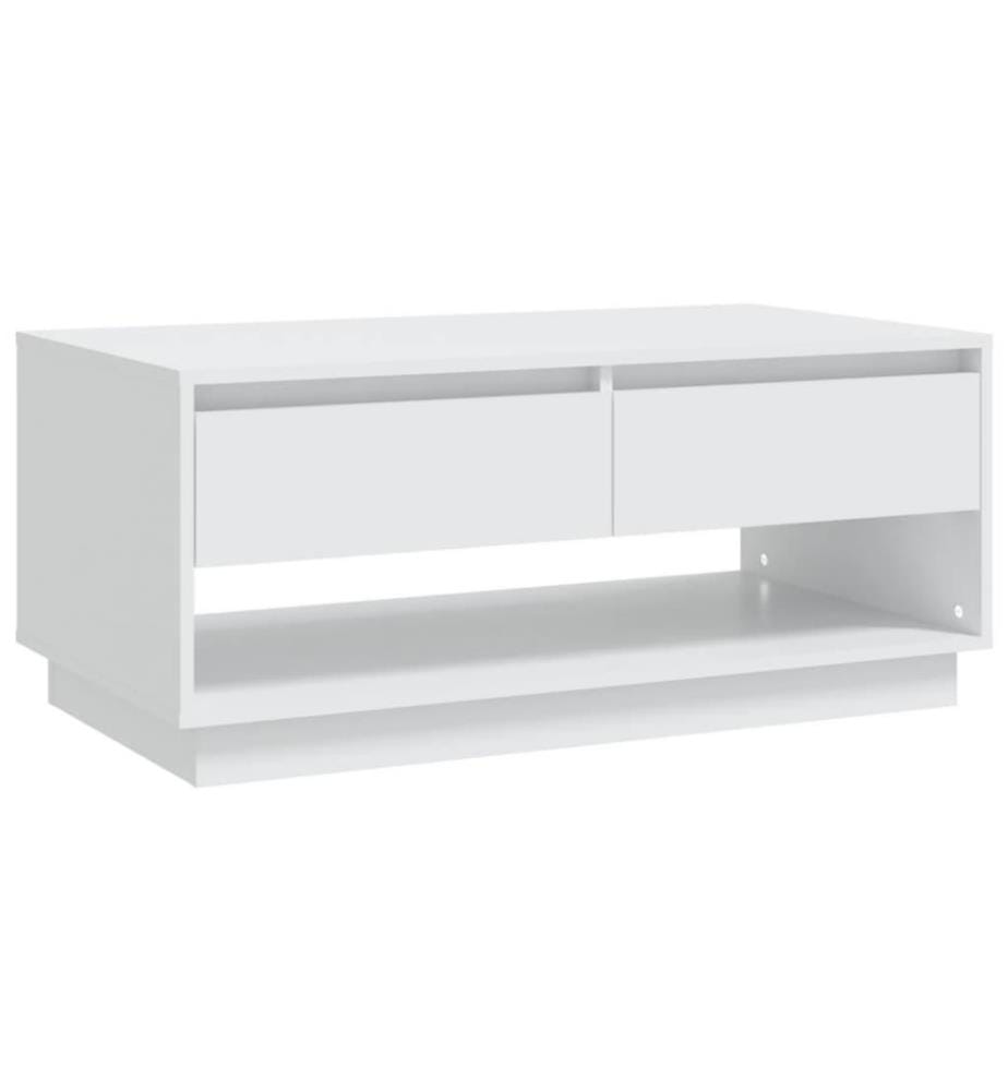 Couchtisch Weiss 102,5x55x44 cm Holzwerkstoff