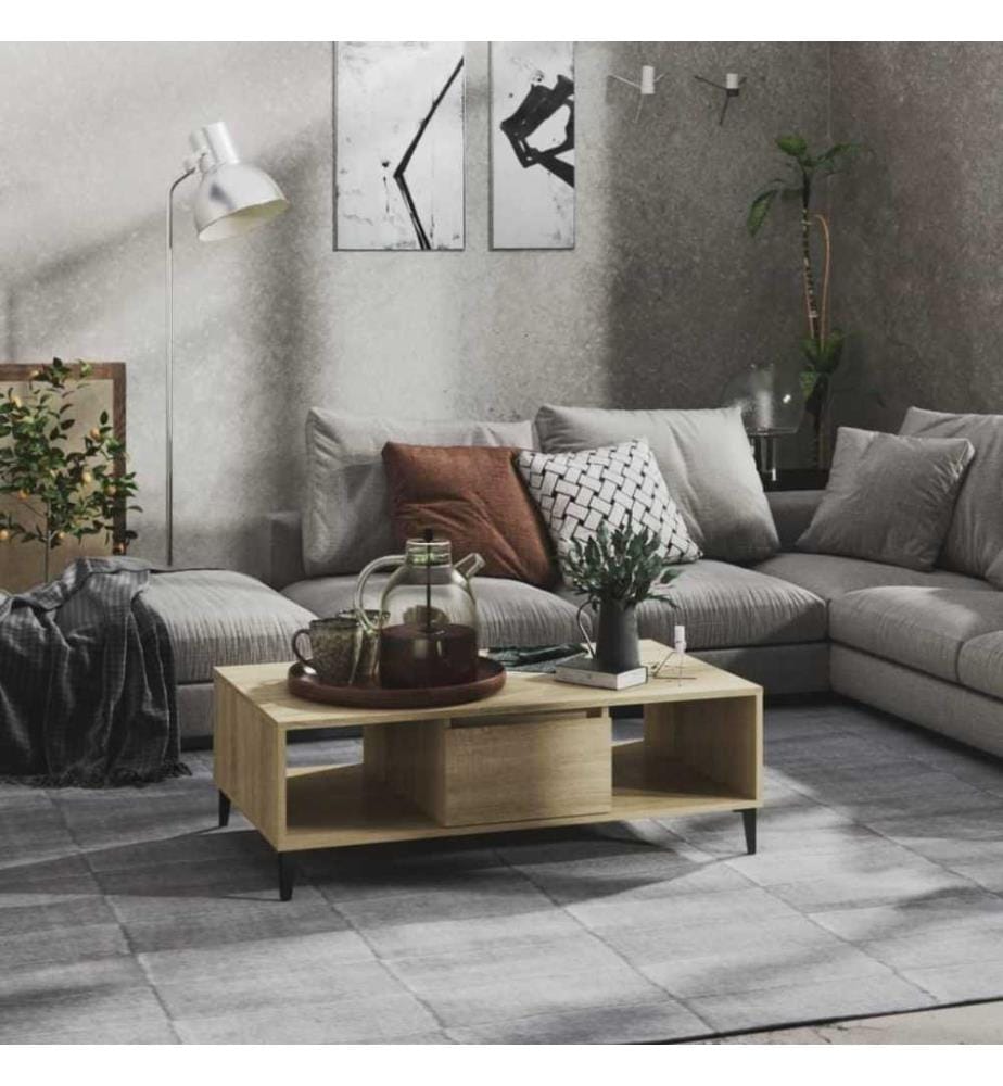 Couchtisch Sonoma-Eiche 103,5x60x35 cm Holzwerkstoff