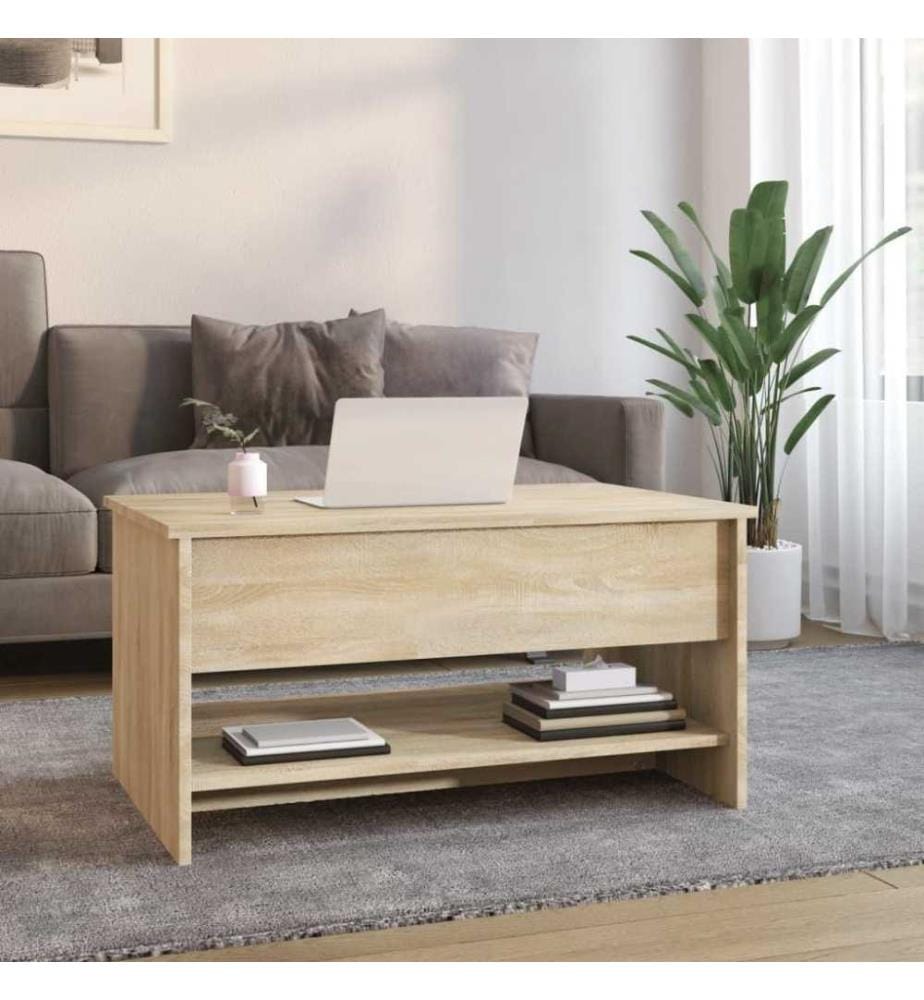 Couchtisch Sonoma-Eiche 80x50x40 cm Holzwerkstoff