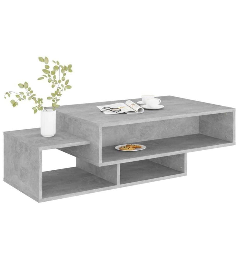 Couchtisch Betongrau 105x55x32 cm Holzwerkstoff