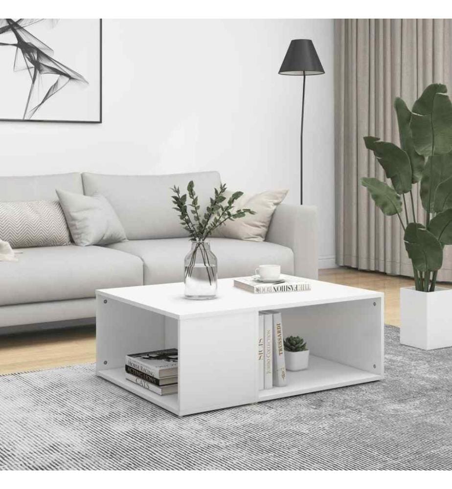 Couchtisch Weiss 90x67x33 cm Holzwerkstoff