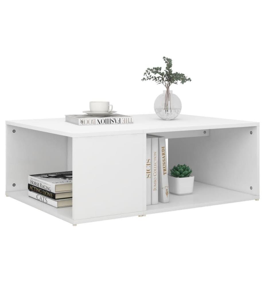 Couchtisch Weiss 90x67x33 cm Holzwerkstoff