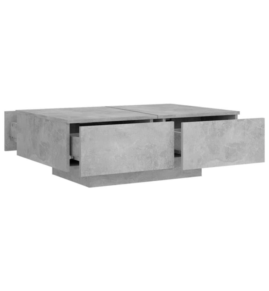 Couchtisch Betongrau 90x60x31 cm Holzwerkstoff