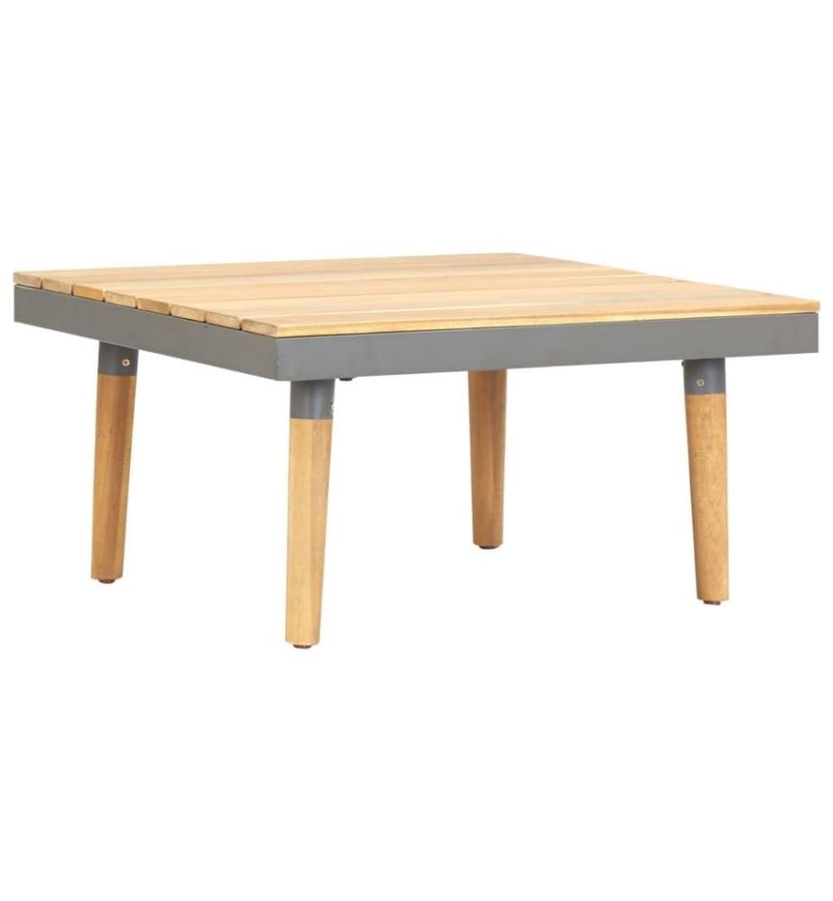 Garten-Couchtisch 60×60×31,5 cm Massivholz Akazie