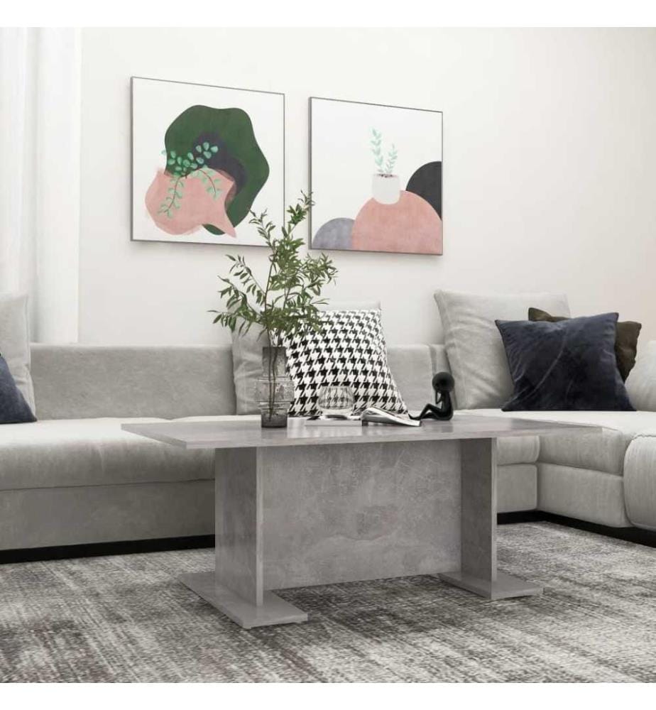 Couchtisch Betongrau 103,5x60x40 cm Holzwerkstoff