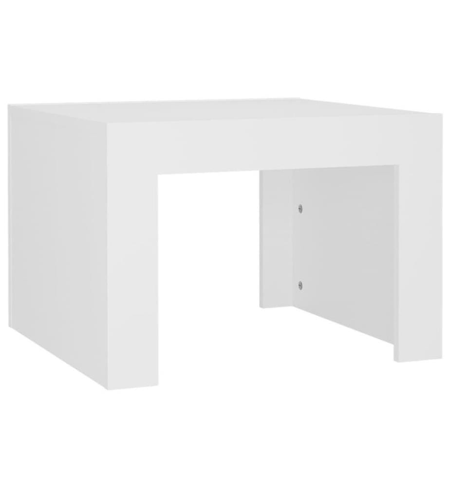 Couchtisch Weiss 50x50x35 cm Holzwerkstoff
