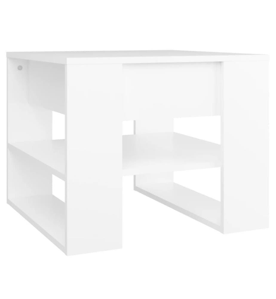 Couchtisch Weiss 55,5x55x45 cm Holzwerkstoff