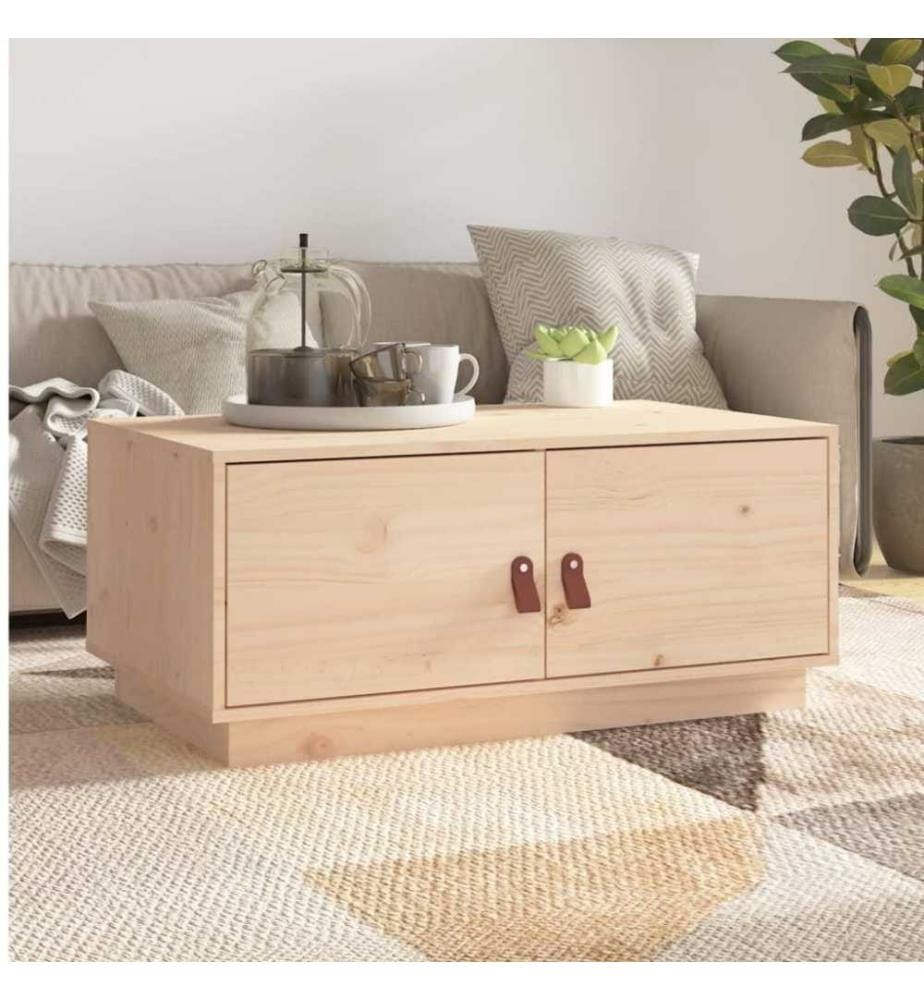 Couchtisch 80x50x35 cm Massivholz Kiefer