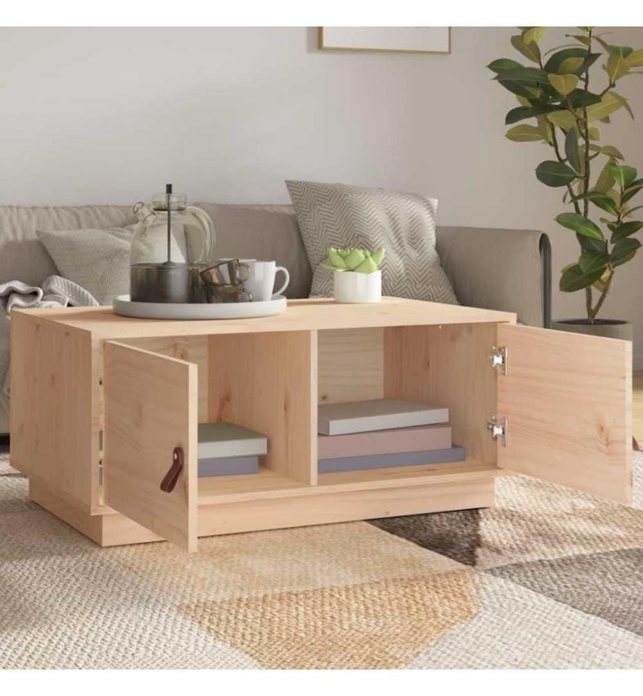 Couchtisch 80x50x35 cm Massivholz Kiefer