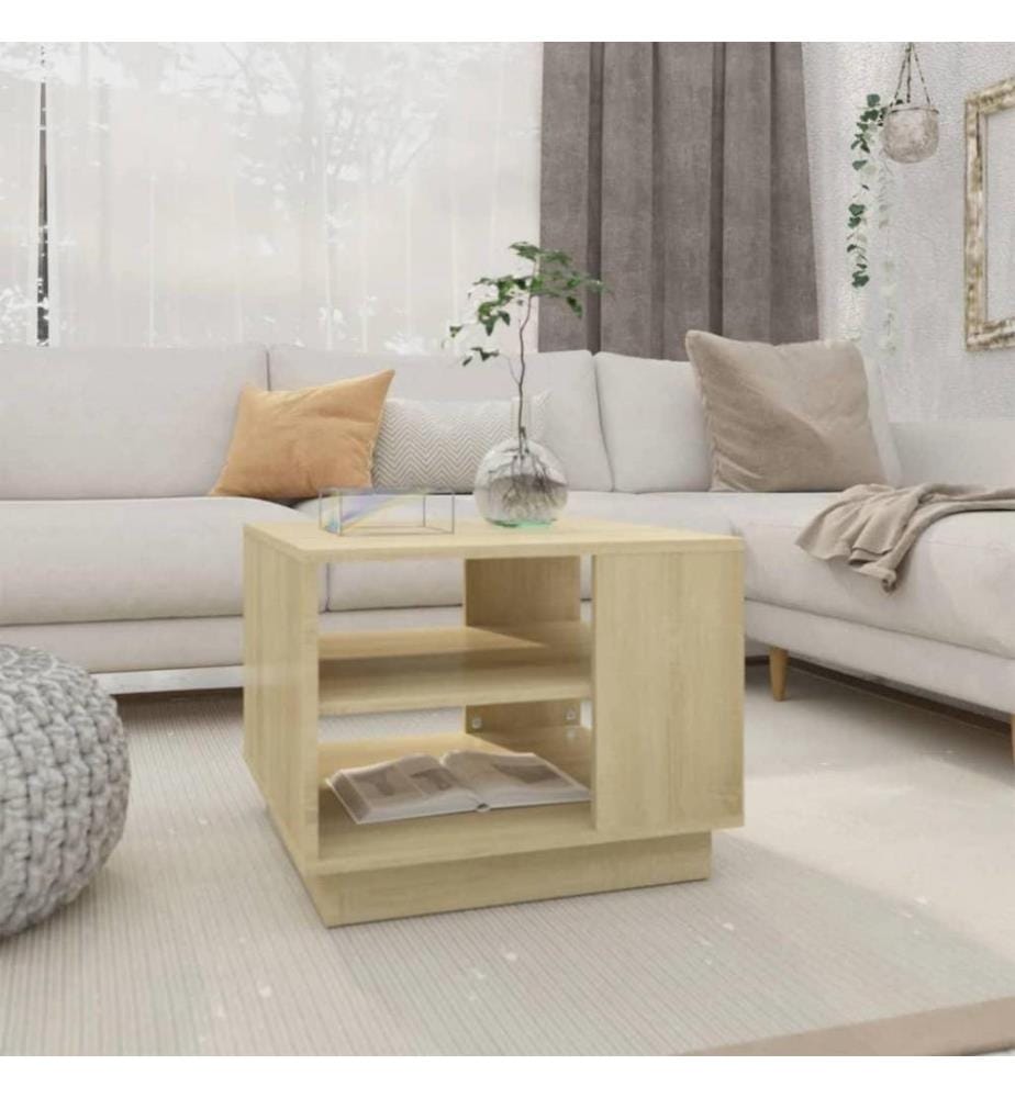 Couchtisch Sonoma-Eiche 55x55x43 cm Holzwerkstoff