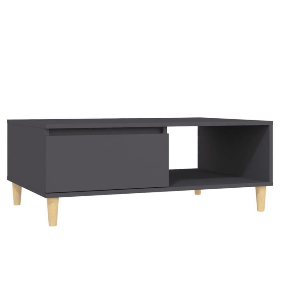 Couchtisch Grau 90x60x35 cm Holzwerkstoff