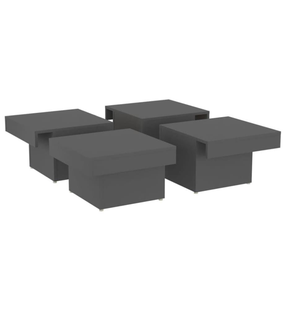 Couchtisch Grau 90x90x28 cm Holzwerkstoff