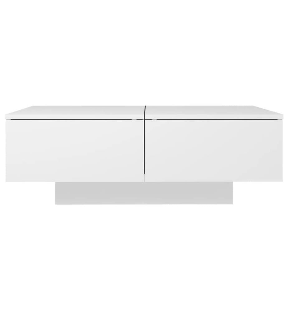 Couchtisch Weiss 90x60x31 cm Holzwerkstoff