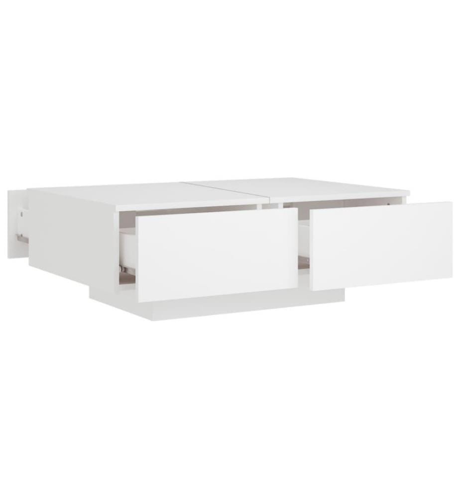 Couchtisch Weiss 90x60x31 cm Holzwerkstoff