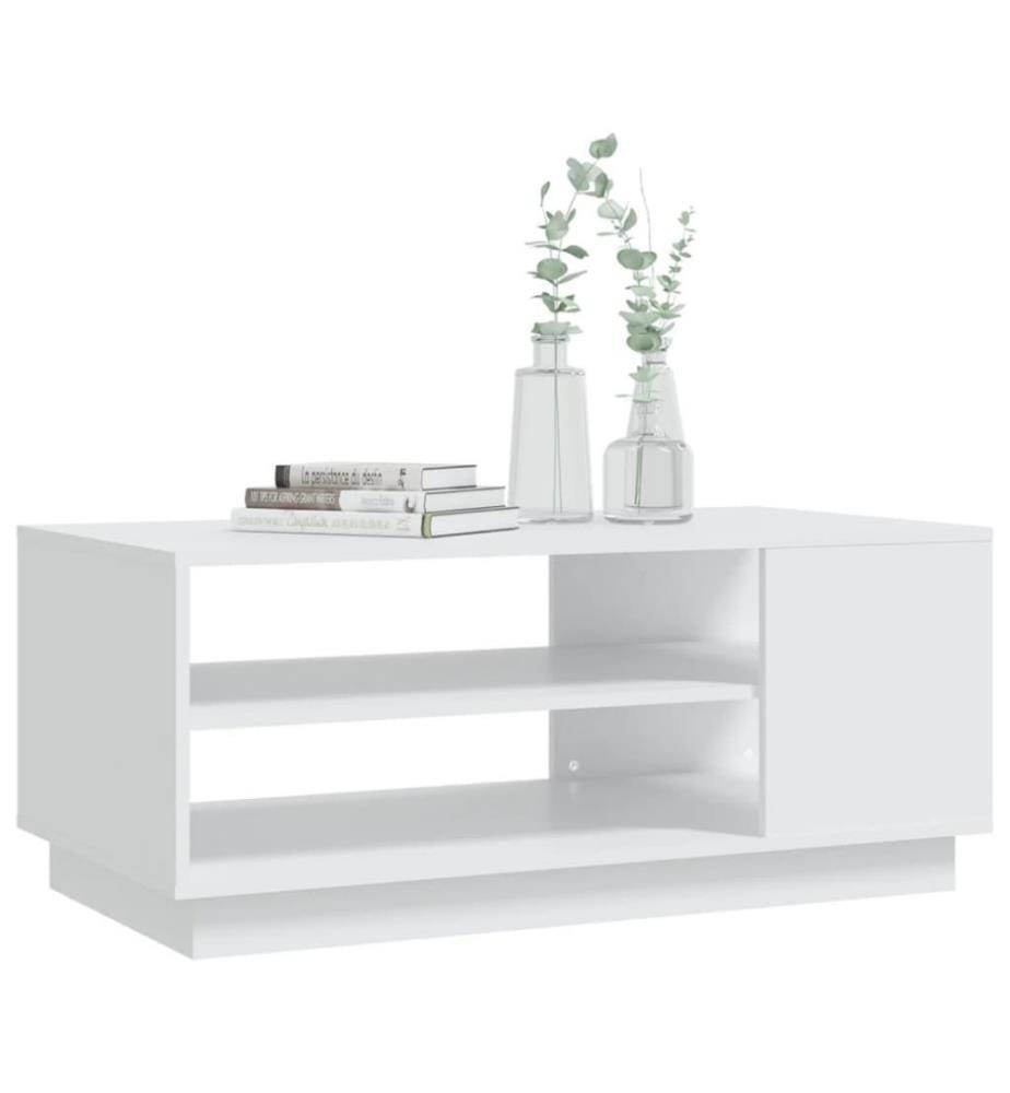 Couchtisch Weiss 102x55x43 cm Holzwerkstoff