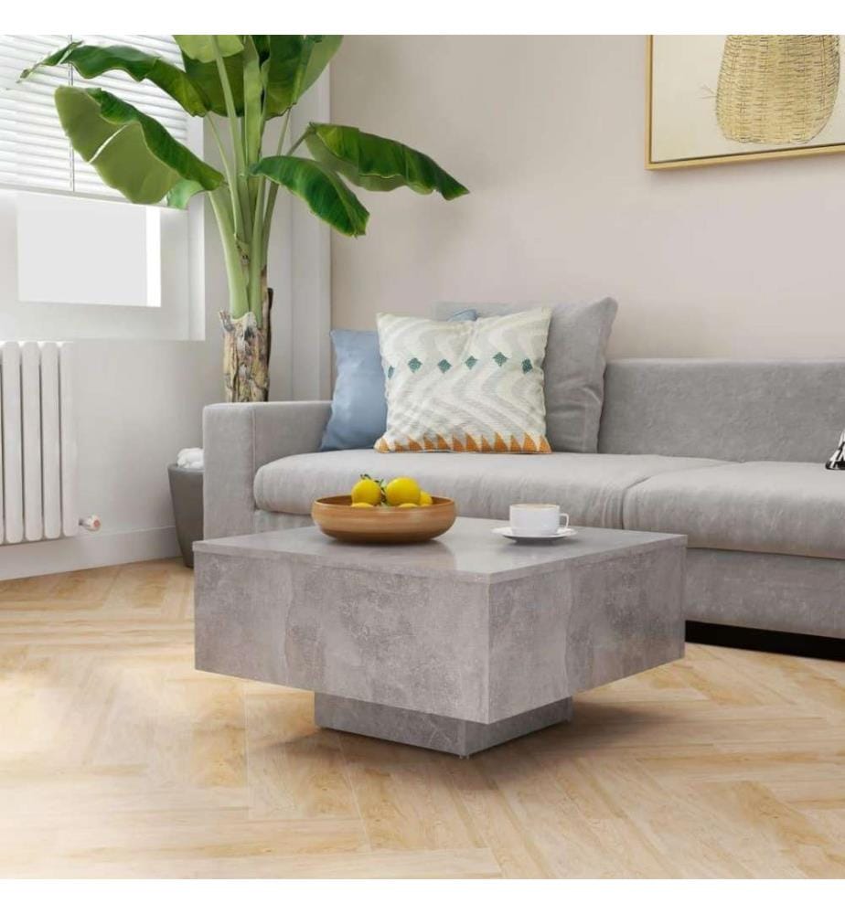 Couchtisch Betongrau 60x60x31,5 cm Holzwerkstoff