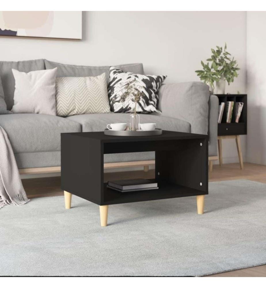 Couchtisch Schwarz 60x40x50 cm Holzwerkstoff