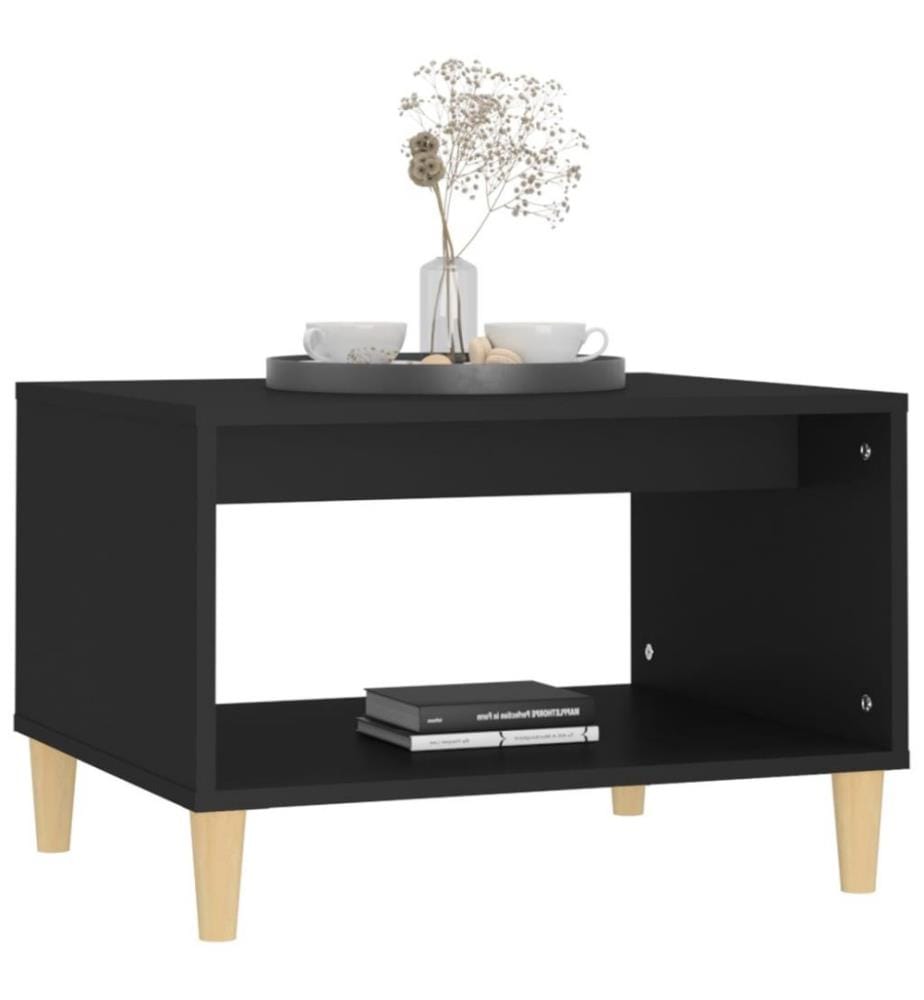 Couchtisch Schwarz 60x40x50 cm Holzwerkstoff