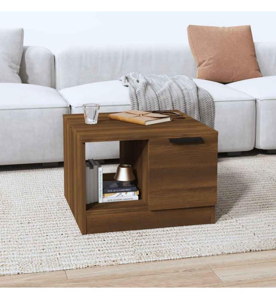 Couchtisch Braun Eichen-Optik 50x50x36 cm Holzwerkstoff