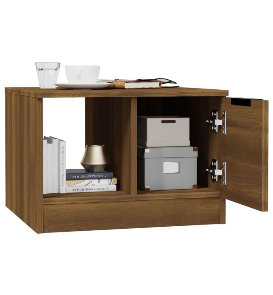 Couchtisch Braun Eichen-Optik 50x50x36 cm Holzwerkstoff
