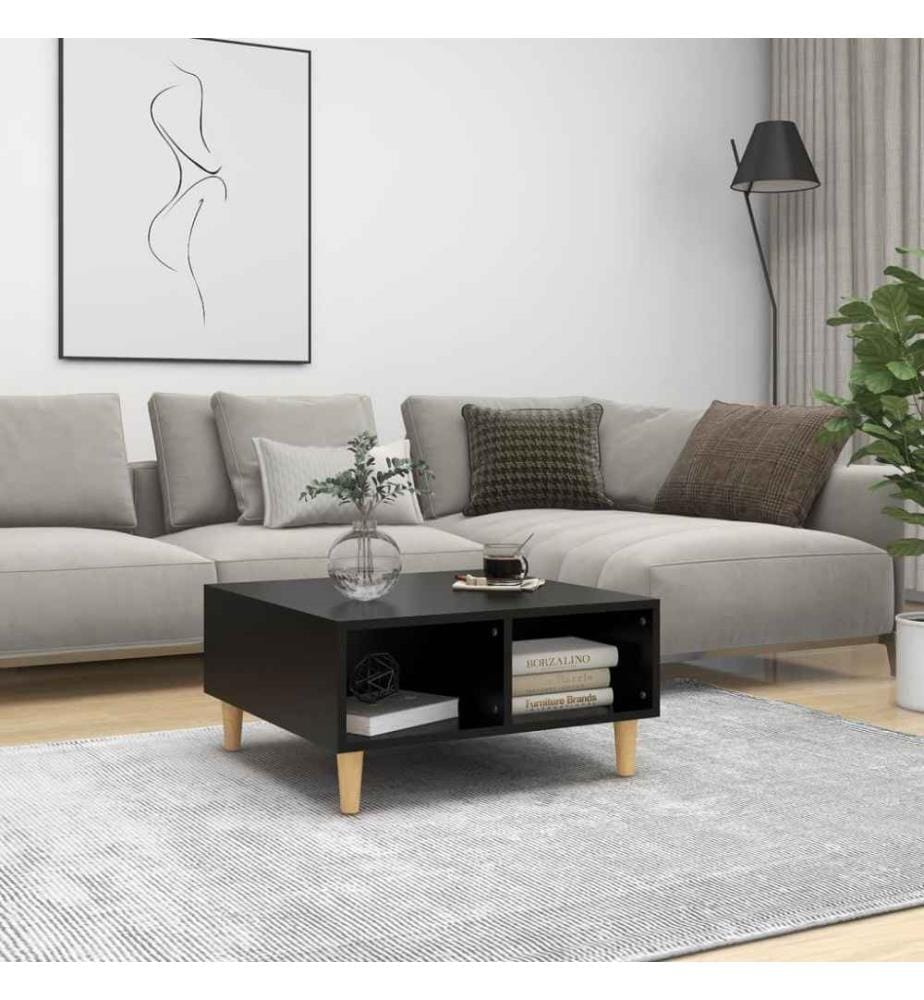 Couchtisch Schwarz 60x60x30 cm Holzwerkstoff