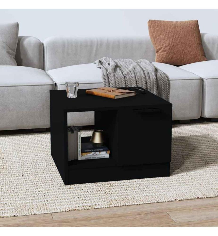 Couchtisch Schwarz 50x50x36 cm Holzwerkstoff