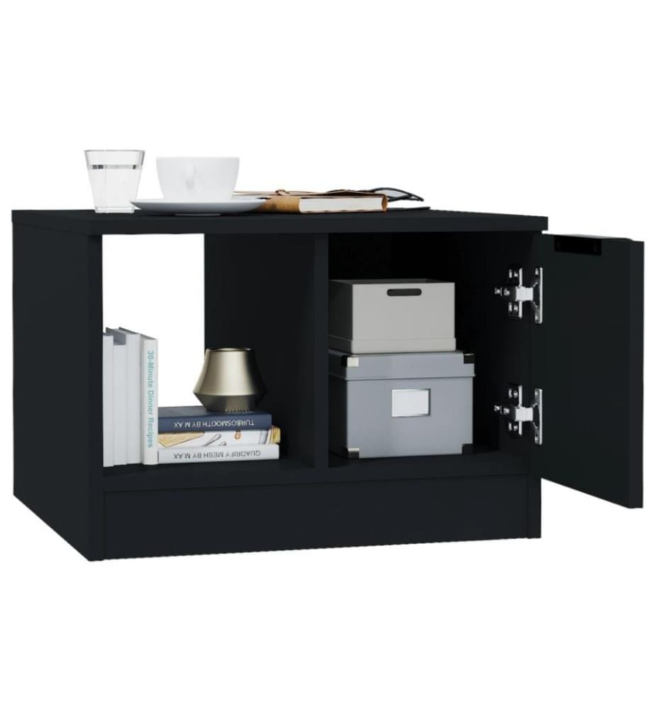Couchtisch Schwarz 50x50x36 cm Holzwerkstoff
