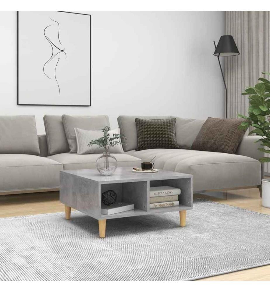 Couchtisch Betongrau 60x60x30 cm Holzwerkstoff