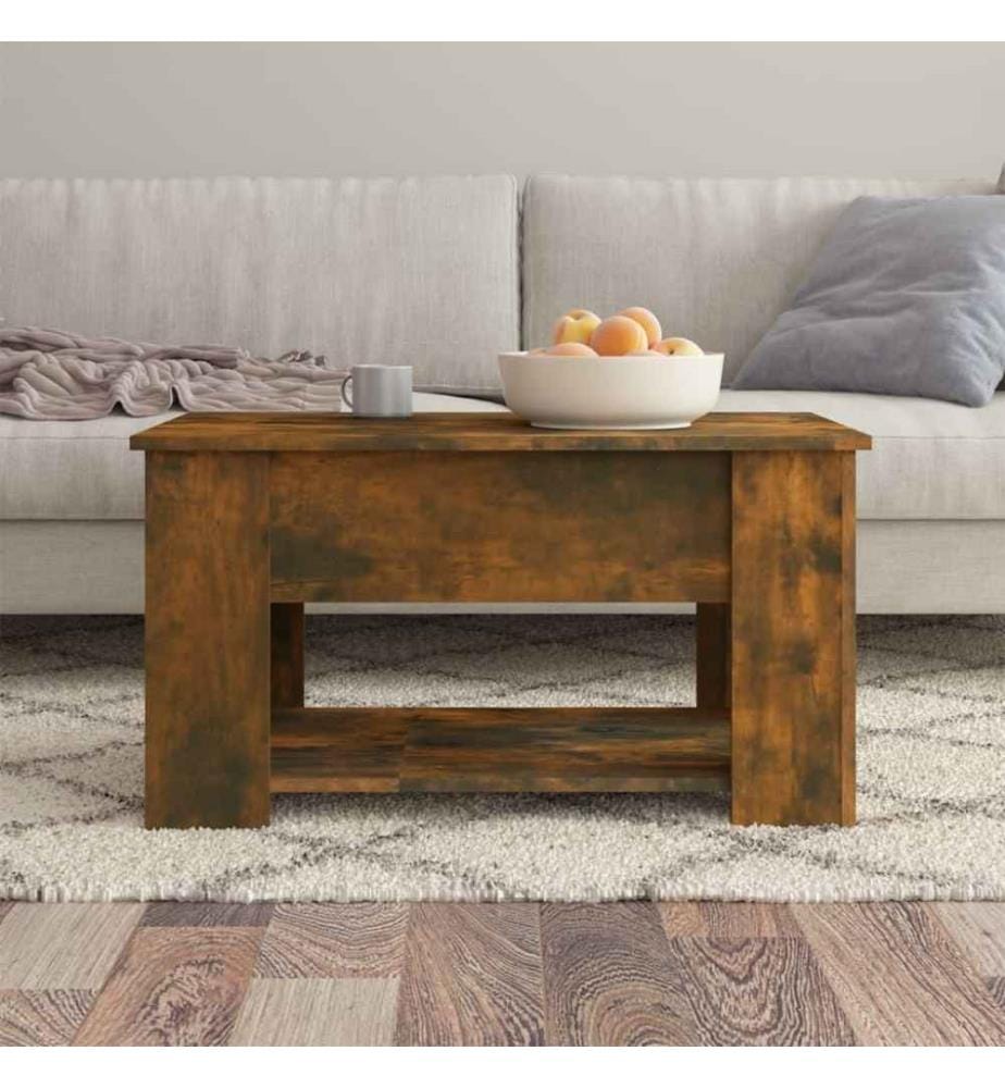 Couchtisch Räuchereiche 79x49x41 cm Holzwerkstoff