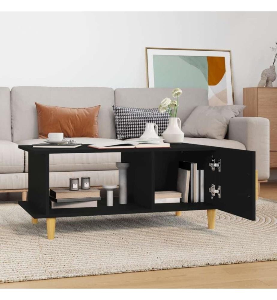 Couchtisch Schwarz 90x50x40 cm Holzwerkstoff