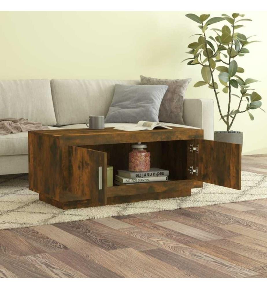 Couchtisch Räuchereiche 102x50x45 cm Holzwerkstoff